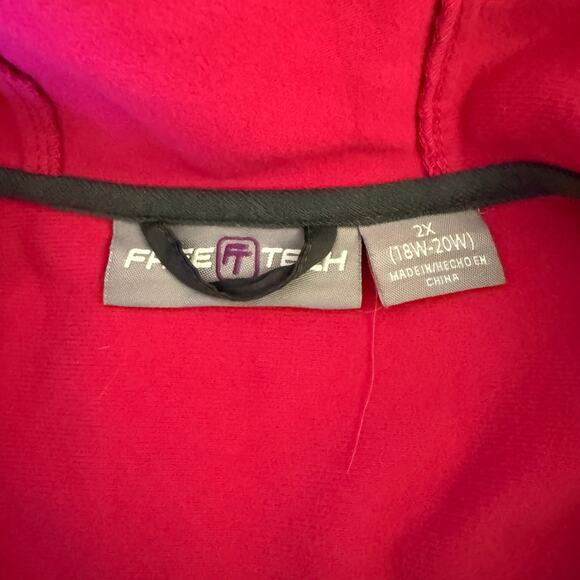 Free Tech 2X 18-20 Rain/Fall Coat Lightweight, Pink and Gray Trim New Condition - Picture 6 of 7